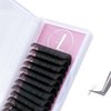 ALLOVE Eyelash Extension Cashmere Super Easy Fan Volume Lash Extensions 0.07mm DD Curl 15-20mm Mixed Tray Rapid Blooming Volume Lashes Self Fanning Lash Extension Supplies