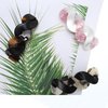 VOCOSTE Hair Barrettes for Women, Hair Barrettes for Thick Hair, Elegant French Barrettes Retro Hair Accessories for Women, Brown Black