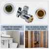 SUNGATOR 6-Pack Angle Stop Valve, Angle Water Shut Off Valve 1/2 x 1/4 Inch Compression, Toilet Water Valve, 1/4 Turn, No Lead Brass Push to Connect Plumbing Fitting, Pushfit, PEX Pipe, Copper, CPVC