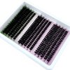 15 Rows Fluffy Cluster Lashes 60D+80D+100D Natural Thick Eyelash Clusters DD Curl Individual Lashes DIY Eyelashes Extension (15Rows60D80D100D)