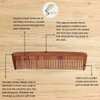 SVATV Handcrafted Rosewood Comb For Detangling Hair For Thick, Curly And Wavy Hair, Non-static And Eco-friendly With Wide Tooth For Grooming Hair Comb For Men & Women - (S-42)