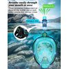 W WSTOO Full Face Snorkel Mask,Snorkeling Gear for Adults to Breathe Through Mouth or Nose,180 Degree Panoramic View,Anti-Fog Anti-Leak with Camera Mount,Best Gift for Summer Holiday Travelers