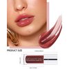 Tinted Moisturizing Lip Glow Oil, Hydrating Plumping Lip Gloss Lip Care Clear Toot Lip Oil for Dry Lip, Nourishing Glossy Glass Lip Oil Gloss Non-Sticky Shine Lip Tint Lip Care Product (#020 Mahogany)