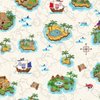 Makower Pirates 2430 Q Cream Islands