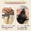 Ve Sunny Tape in Hair Extensions 24inch Balayage Hair Tape in Extensions Black Ombre Grey Invisible Tape in Hair Extensions Real Human Hair Balayage Natural Black Mix Silver Grey 25g 10pcs