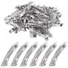 Wokape 80Pcs 3 Inch French Barrette Hair Clips, 80mm Metal Blank Hair Clips for Salon and Women Girls Hair Bows DIY Projects