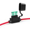 Nilight 10 Pack NI-FH01 Inline Holder 14AWG Wiring Harness ATC/ATO 30AMP Blade Automotive Fuse Holder-10, 2 Years Warranty