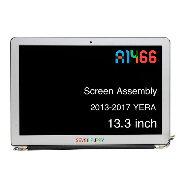 Seven Puppy Replacement Screen for MacBook Air A1466 13" 2013 2014 2015 2016 2017 EMC 2632 EMC 2925 EMC 3178 Complete LCD Screen Display Assembly 661-02397,661-7475 (Assembly)