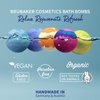 BRUBAKER Bath Bombs Gift Set "Oh là là Chérie" - 6 Handmade Luxury Spa Bath Fizzies - All Natural, Vegan, Organic Ingredients - Coconut Oil Moisturizes Dry Skin