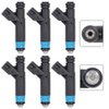 Fuel Injectors ECCPP 6pcs High Performance Black 4 Hole Fuel Injector Kits 1F1Z9F593DA fit for 2001-2005 Ford Taurus Mercury Sable 3.0 V6,2001-2003 Ford Ranger Mazda B3000 3.0 V6
