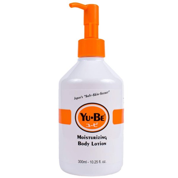 Yu-Be Hand & Body Lotion Deeply Hydrating Moisturizer Pump Bottle for Extra-Dry Skin - Day & Night Daily Moisturizing Skin Cream | Good For Cracked Heels I Non-Greasy - 10.25 Fl. Oz.