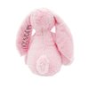 Personalized Super Soft Plush Bunny - Stuffed Animal Toy for Kids - Custom Gift with Embroidered Name on Ear for Easter, Baby Shower Gift (medium, pink)