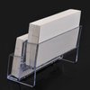 Onwon 2 Pieces Clear Business Card Holder 2 Tiers Plastic Card Stand Organizer Card Holder Display for Home Office, 120 Cards Capacity