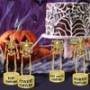 ORIENTAL CHERRY Halloween Party Supplies - Golden Best Costume Skeleton Trophies for Kids Adults Contest Awards Prizes - 4 Pack