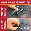 Grip Clip Roof Clips | Clip Hooks for Installing Heat Tape, Electric Cable & Roof Heat Cable | Prevents Roof Damage | Simple Nail-Free Outdoor Cable Clips | Your Must-Have Roofing Tools (.325-5 Pack)