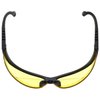 LEDwholesalers UV Protection Adjustable Safety Glasses with Yellow Tint, 7821