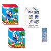 Unique Sonic Birthday Party Supplies Bundle includes 16 Plastic Loot Bags, 24 Tattoos, 1 Dinosaur Sticker Sheet