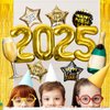 New Years Eve Party Supplies 2024, 10 Pcs Foil Balloon New Years Decorations Set