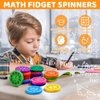 Math Fidget Spinners, Stress Relief Sensory Fidget Toys for Kids, Math Fact Fidget Spinner, Learning Addition Subtraction Multiplication Division, Rotatable Spinner Game for Classroom Prizes