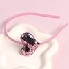 HOXIEYA Valentine's Day Headband Glitter Heart Headband Sparkling Pink Heart Hairband for Valentine's Day Hair Accessories for Women Girls Party Supplies Gift