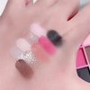 AUKIOOA 9 Colors Eyeshadow Makeup Palette,brilliant Pearlescent Pink Eyeshadow Palette Long Lasting Waterproof Travel Size Gift Kit