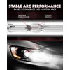 Torchbeam D2S D2R HID Bulbs, 400% Brightness, 35W Xenon Headlight Bulbs, 6000K Diamond White HID Lights, Metal Snap Ring and Base, 5 Minutes Installation, Pack of 2