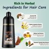 Instant Blonde Brown Hair Shampoo for Dark Hair - Herbal Coconut Hair Color Shampoo for Women & Men,16.90 FL OZ Brown Hair Dye Shampoo Easy to Use & long lasting Color Shampoo Hair Dye (Blonde Brown)