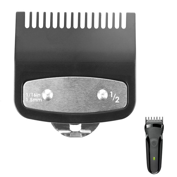 GUGUMO Half Guard 1/2 Premium Clipper Guard Clip Guide Metal for #3354-100 1/16" 1.5mm Hair Clippers and Trimmers