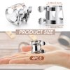 Treela 4 Pcs Clarinet Ligature Bb Clarinet Ligature Silver Clarinet Ligature B Flat with Adjustable Screws Clarinet Mouthpiece Ligature for Clarinet Mouthpiece Woodwinds Instrument