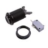 Reyann 6X Black Happ Type Standard Arcade Push Button with Microswitch for Mame / Jamma / Arcade Video Games
