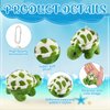 HyDren 24 Pcs Small Turtle Stuffed Toy Soft Sea Turtle Christmas Animal Plush Toys Adorable Turtle Stuffed Animal Plush Turtle Toy Turtle Party Decoration for Birthday Beach Ocean Party(Fresh Style)