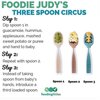 NumNum GOOtensil Pre-Spoons x Feeding Littles | Baby Spoon Set (Stage 1 + Stage 2) | BPA Free Silicone Self Feeding Toddler Utensils | For Kids Ages 6 Months+, 3 Spoons, Neutrals