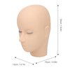 ZJchao Lash Mannequin Head, 3 Layers Makeup Mannequin Head Soft Silicone High Simulation Salon Training Mannequin Head Makeup Practice Head Practice Flat Head for Salon Massage Training