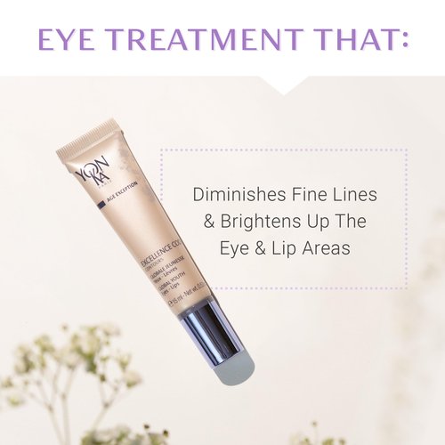 Yon-Ka Excellence Code Contours Eye Cream (15ml) Anti-Aging Eye and Lip Treatment with Hyaluronic Acid, Reduce Puffiness and Dark Circles, Paraben-Free