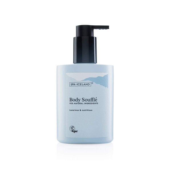 Spa Of Iceland Luxurious Body Souffle Natural Moisturizer - Nutritious Body Cream For Men & Women - Moisturizing Lotion For Dry Skin With Shea Butter, Coconut Oil, Almond Oil & Cacao Butter - 300ml