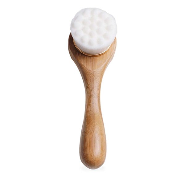 Alana Mitchell Bamboo Facial Cleansing Brush – Ultra Soft Face Scrubber – Deep Cleansing & Exfoliating Face Brush – Manual Scrub Facial Brush - Powerful Facial Skin Care Products for Youthful Skin