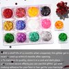 12 Colors Body Glitter Face Glitter Festival Makeup Hair Glitter Gel, Rave Glitter Gel for Body Hair Face Paint with Brush, Face Body Glitter Gel for Woman for Festival Carnival Party Christmas