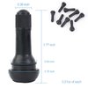 Aoerzn 8Pcs Premium TR413 Tubeless Tire Valve Stems, Black Rubber Snap-in Tire Valve Stem, Universal for Tubeless 0.453 inches 11.5mm Rim Holes