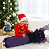 Yeqivo Long Axolotl Stuffed Animals, Soft Long Axolotl Plush Pillow Cute Axolotl Plush Body Pillow Gifts for Kids Girlfriend(Black&Purple,70cm)