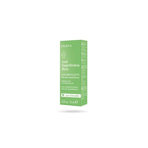 Pupa Milano Anti-Imperfection Hero Pimple SOS, 0.33 oz - Blemish Treatment Gel - Natural Formula - Fast Absorption - Spot Treatment Skin Care