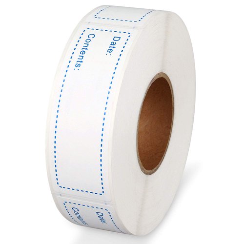 Poxoke Removable Freezer Labels for Food Storage Blue 1x3inch 500pcs