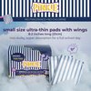 Pinkie Period Pads for Tweens & Teens - Designed for Smaller Underwear - Organic Cotton Topsheet Teen Pads with Wings - Chlorine Free - Teen Small, 18 Count
