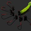 Fishing Jig Heads Hooks, Shakyhead Jig Hooks Bass Football Jig Heads Wobble Head Fishing Jigs with Screw Lock Jig Head for Bass Fishing 1/4oz 1/8oz 1/16oz