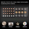 Coin Collection Supplies Book Holder for Collectors, 312 Pockets Coins Collecting Album for 20 25 27 30 38 46mm. Coin Storage Display Organizer Case for Money Currency, Penny, Bill Commemorative-Black