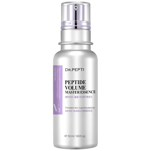 DR.PEPTI PEPTIDE VOLUME MASTER ESSENCE 3.55 Fl Oz | 11 Peptides Hydrating Serum | Age-Defying Facial Serums for Wrinkles, Crow's feet | Face Lifting Essence | Bubble Skin Care Serum (105ml)