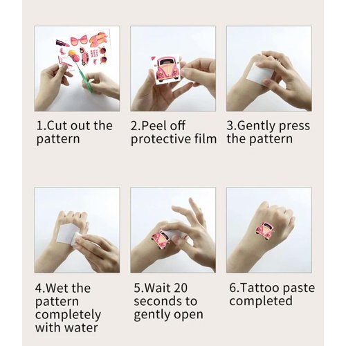 Y 10 Sheet Women Girls Makeup Temporary Tattoo Stickers Festival Carnival Birthday Party Fake Body Tattoos for Beautiful Theme Face Tattoos Body Tattoos
