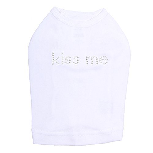 Kiss Me Dog Shirt 4XL White