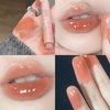 KWOLYKIM 2 Colors Jelly Lipsticks Glass Water Hydrating Heart Shaped Lipsticks Moisturizing Tinted Lip Gloss Long Lasting Beauty Makeup Plumping Gloss Lip Glaze Gift for Women Girls