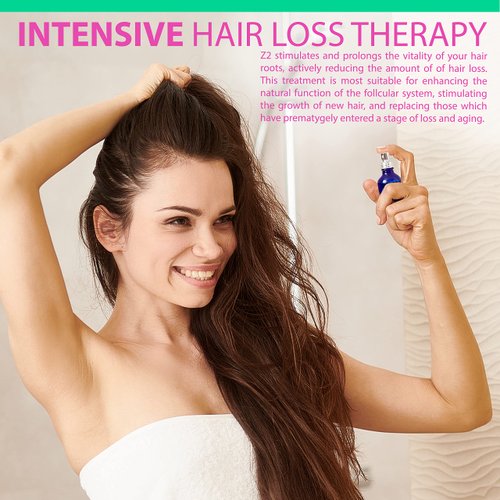 Z2 Hair Growth Serum - 1.69 fl oz - Natural Scalp Treatment for Hair Regrowth - Powerful Hair Loss Solution for Women and Men - Intensive Strengthening with Rosemary, Eucalyptus, and Lavender