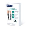 JOBST 7528911 Sport Knee High 15-20 mmHg Compression Socks, Black/Grey, Medium